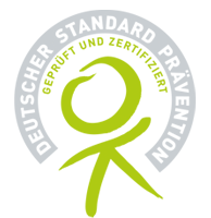 Siegel: Deutscher Standard Prävention - geprüft und zertifiziert.